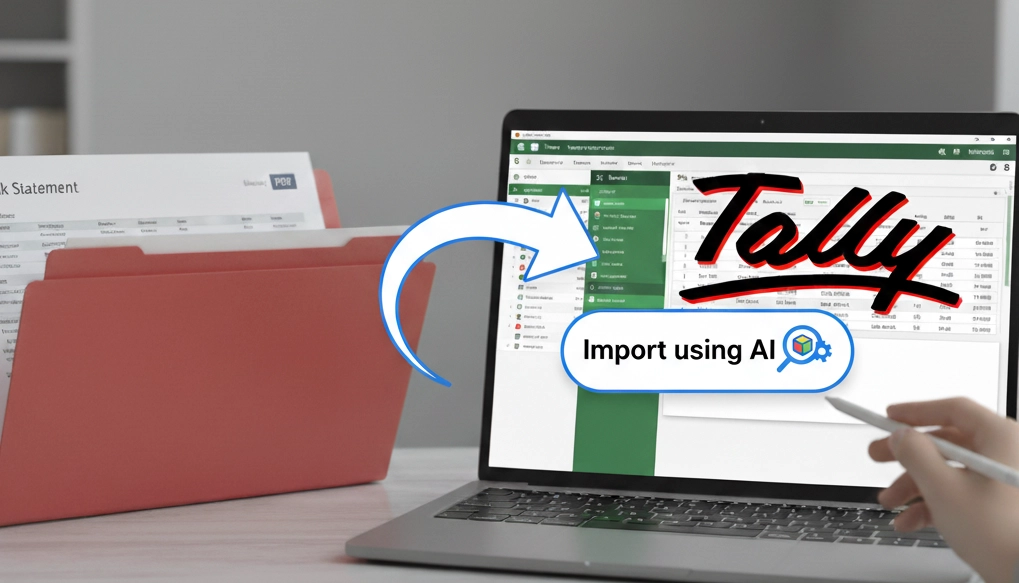 Loupe Factory Tally Prime bank import workflow.