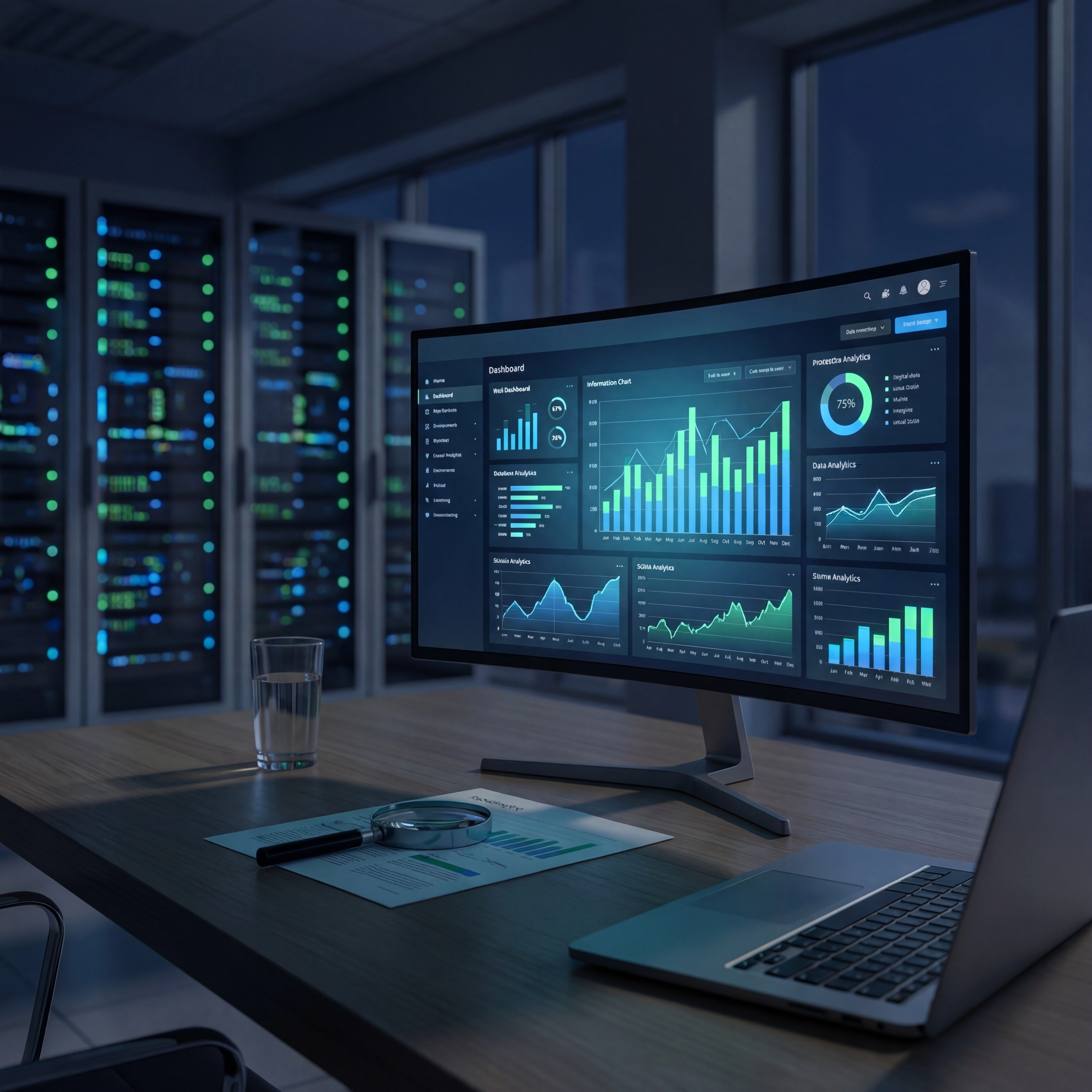 Loupe Factory Reporting Dashboard (Dark Mode)