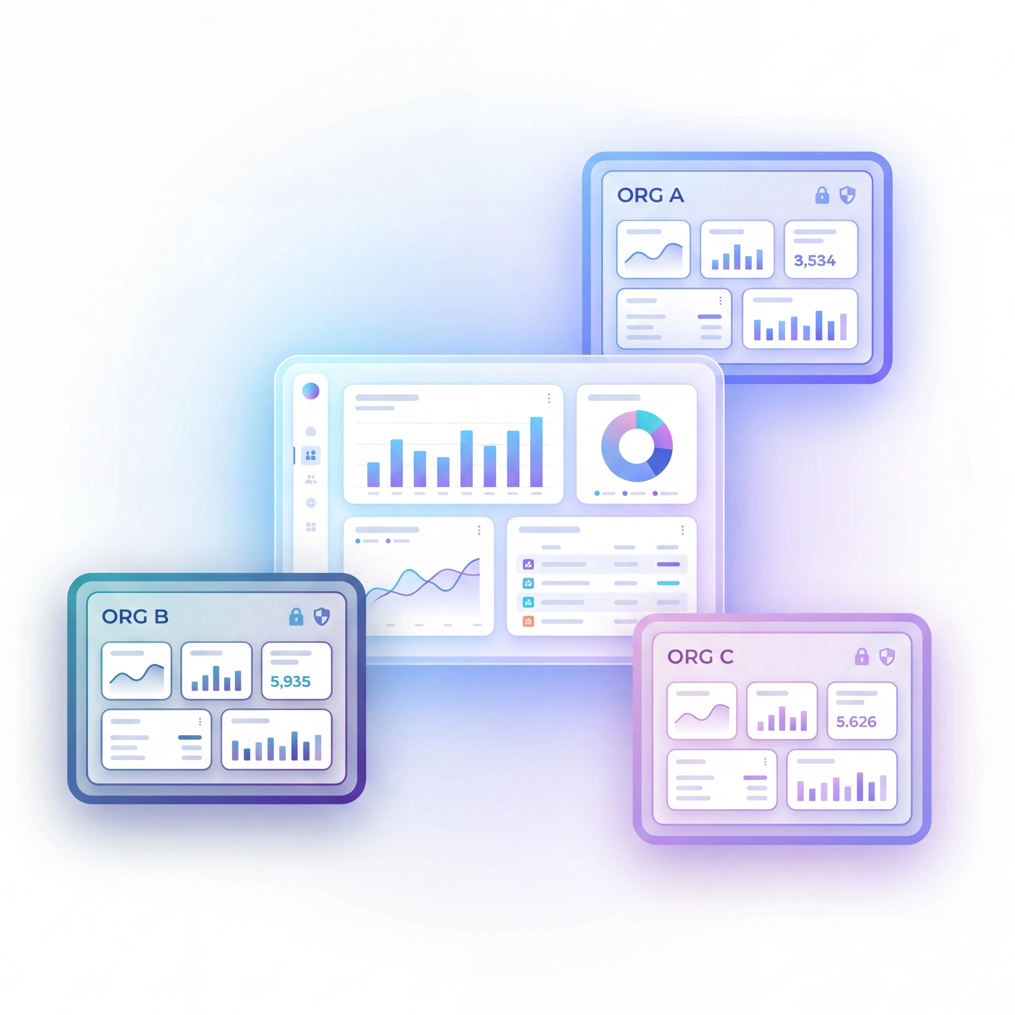 Loupe Factory Data Isolation Illustration (Light Mode)
